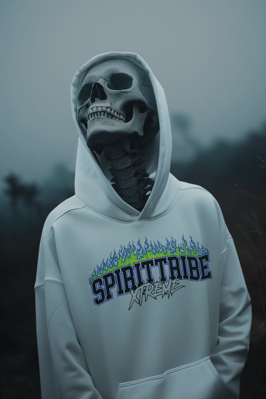 Spirit Tribe Xtreme Streetwear "Blue Flame" Hoodie